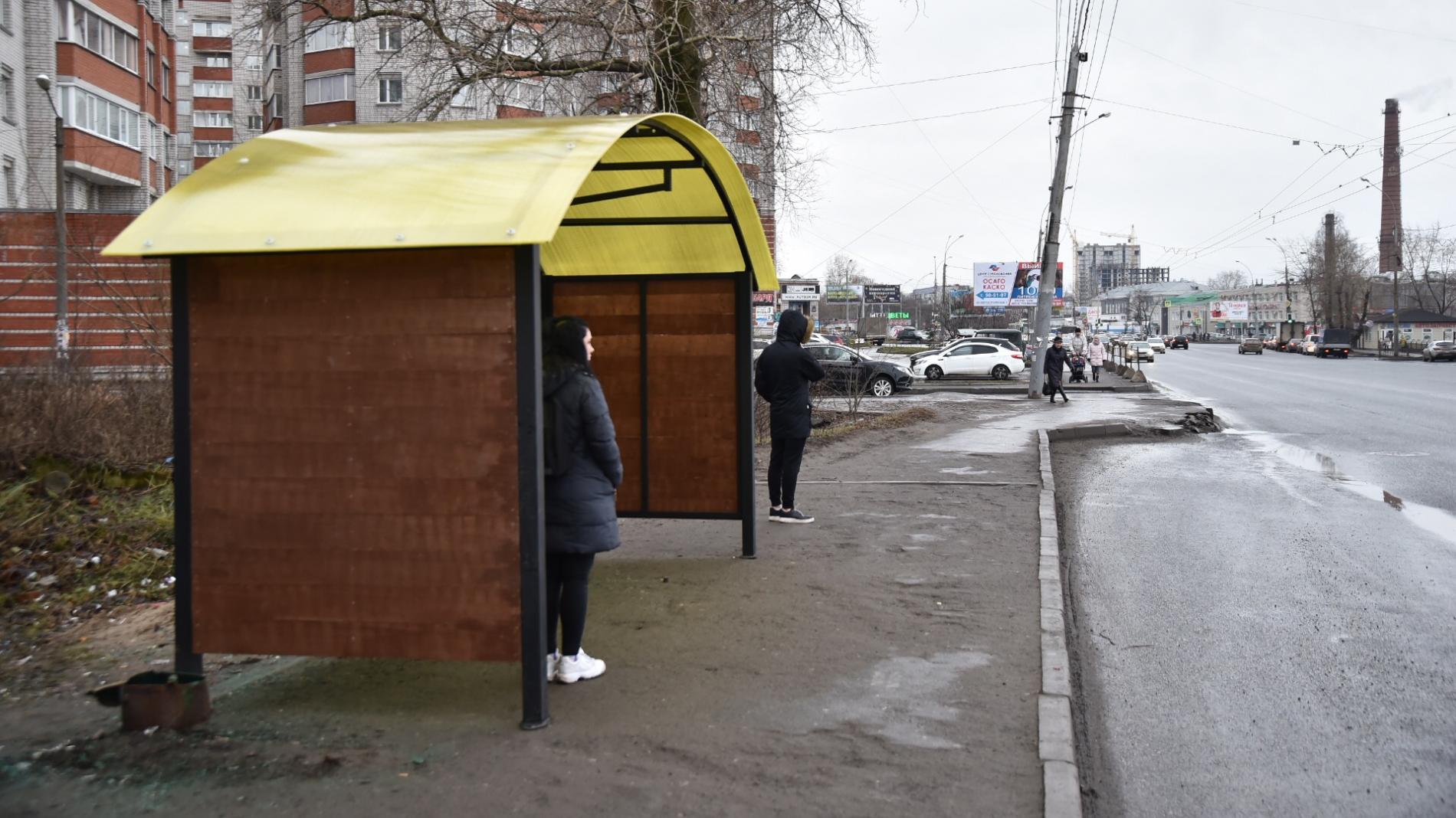 Пять остановок в экостиле установят в Вологде до 15 декабря